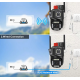WiFi Камера Icsee 12MP с 3бр обектива и 10х увеличаване, цветно виждане, аудио